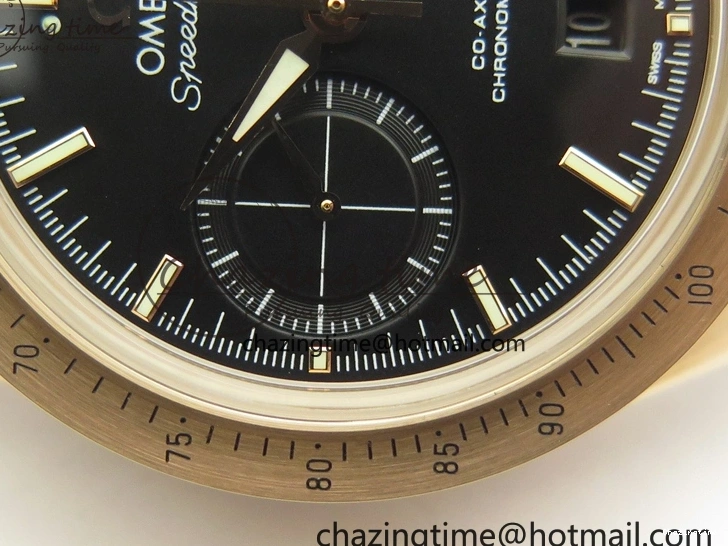 0102 Speedmaster ’57 Co-Axial RG OMF 1:1 Best Edition Black Dial On Leather Strap A9300 (Free Leather Strap) Resilient 8064